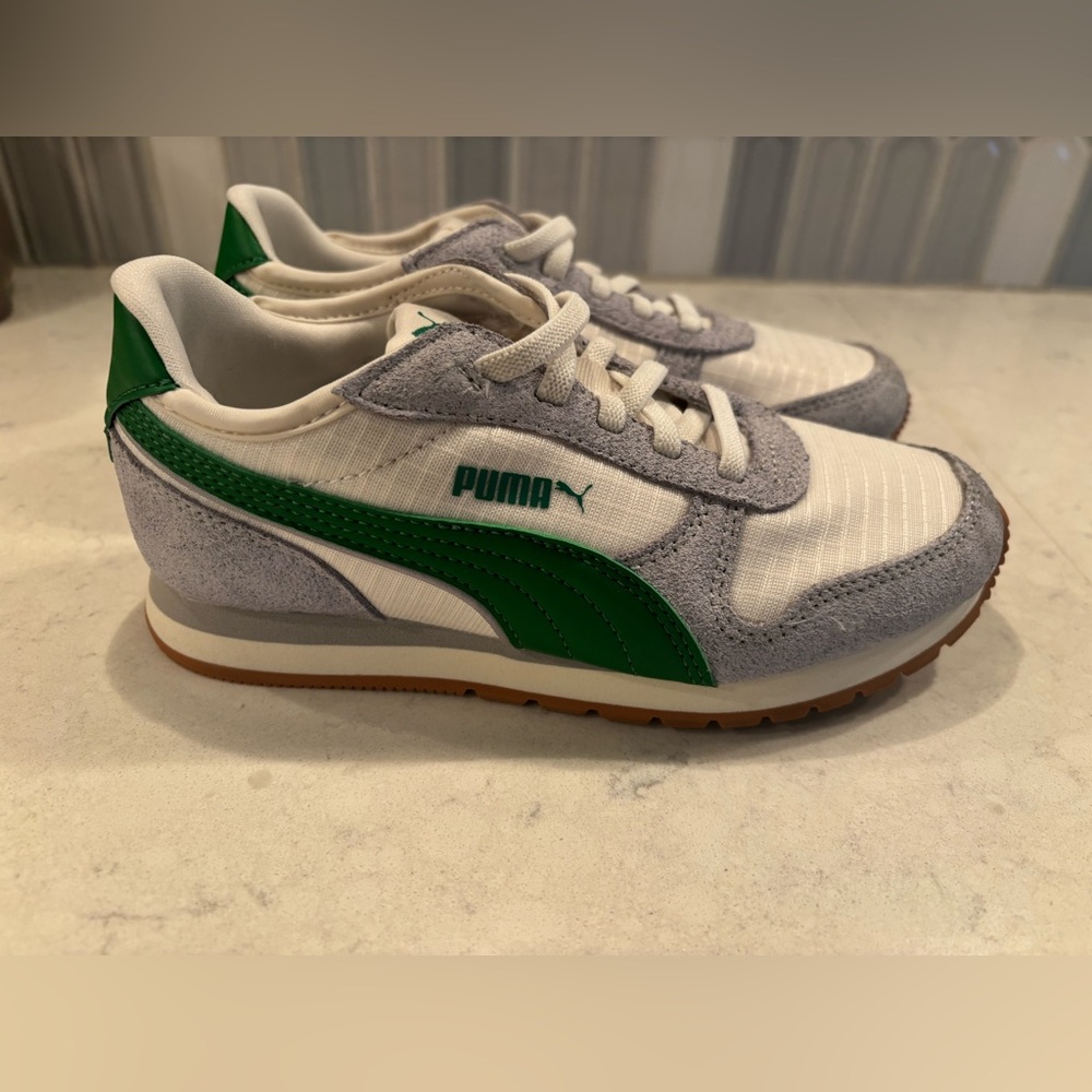 Puma Kids Shoes - Green and Gray